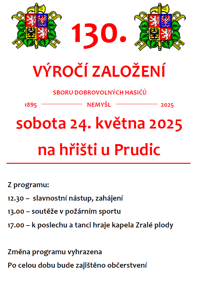 130. výročí založení SDH Nemyšl